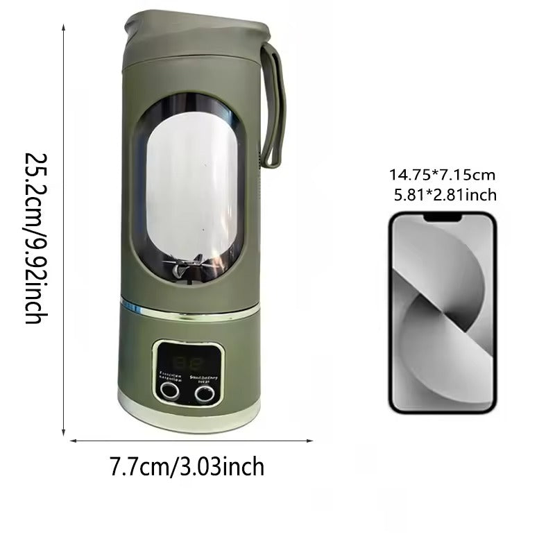Portable USB Rechargeable Blender & Juicer – Personal Wireless Mini Smoothie Maker with Stainless Steel Blades for Shakes & Juices