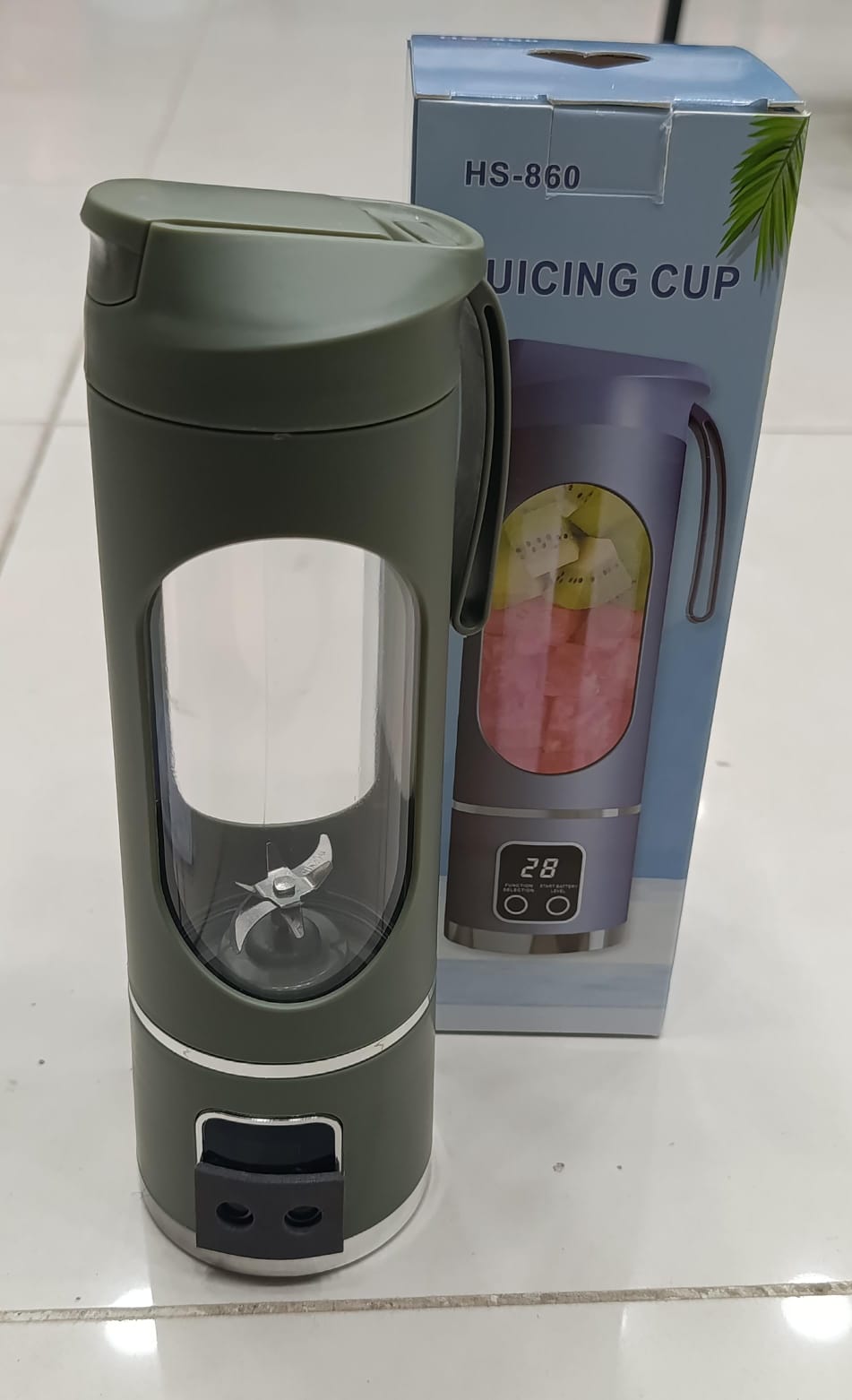 Portable USB Rechargeable Blender & Juicer – Personal Wireless Mini Smoothie Maker with Stainless Steel Blades for Shakes & Juices